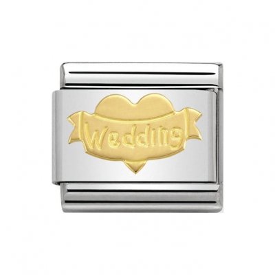 Nomination 18ct Heart Wedding Charm.