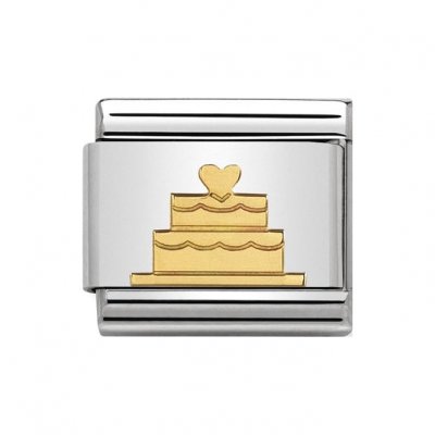 Nomination 18ct Tiered Cale Charm