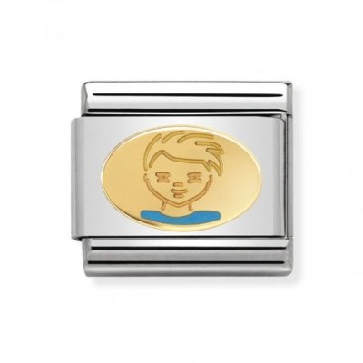 Nomination 18ct & Enamel Little Boy