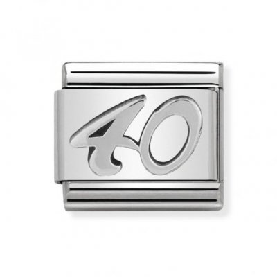 Nomination Silver Number 40 Charm