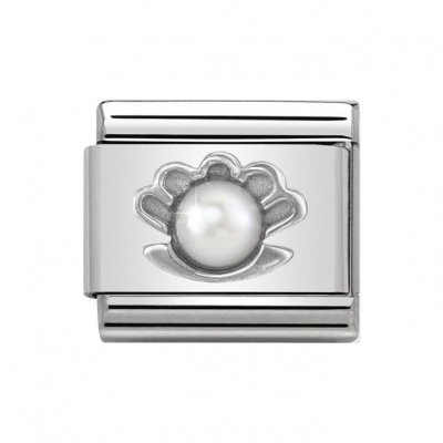 Nomination Silver Shine, Shell White Pearl Stone