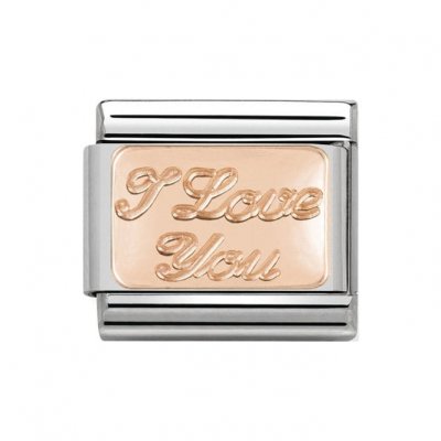 Nomination 9ct Rose Gold I Love You