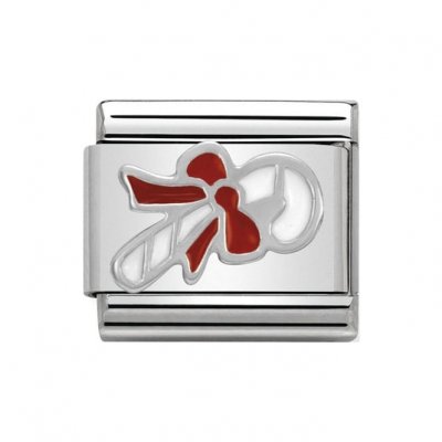 Nomination Classic Silver Candy Cane Charm.