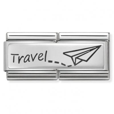 Nomination DOUBLE ENGRAVED TRAVEL SIL SHINE