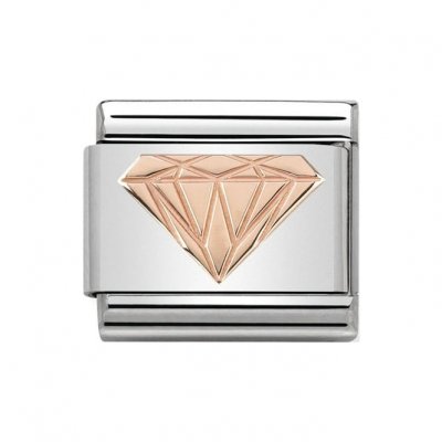 Nomination 9ct Rose Gold Diamond Charm.