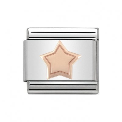 Nomination 9ct Rose Gold Star Charm.