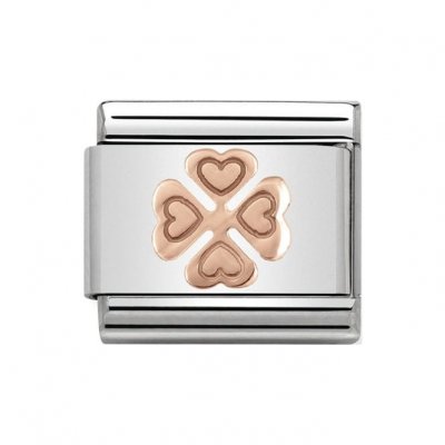 Nomination 9ct Rose Gold  Clover Charm.