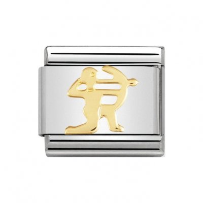 Nomination 18ct Gold Sagittarius Zodiac Charm.