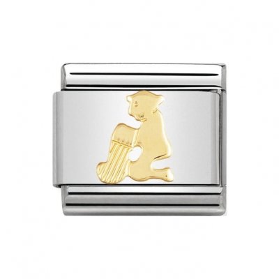 Nomination 18ct Gold Aquarius Zodiac Charm.