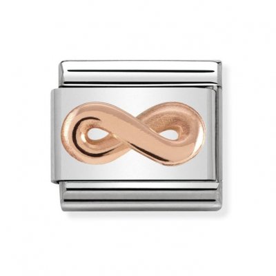 Nomination 9ct Rose Plate Infinity Charm