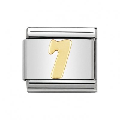 Nomination 18ct Gold number Seven / 7  Charm.