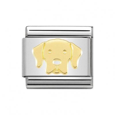 Nomination 18ct Labrador Dog Charm.