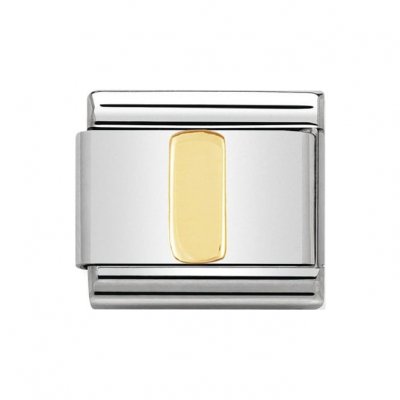 Nomination 18ct Gold Initial I Charm.
