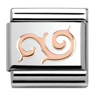 Nomination 9ct Rose Gold Swirl Charm.