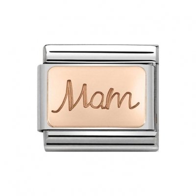 Nomination 9ct Rose Plate Mam Charm