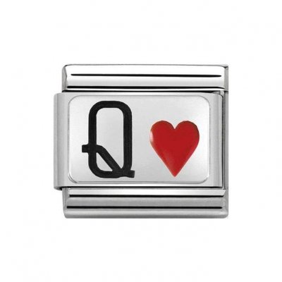 Nomination Silver Shine Queen of Hearts Charm