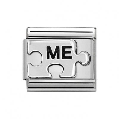 Nomination Silver Oxidised Me Jigsaw (You Me) Charm