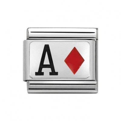 Nomination Stainless Steel & Silver Shine Ace of Diamonds Charm