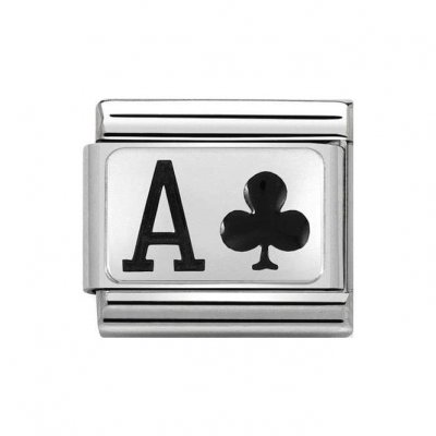 Nomination Stainless Steel & Silver Shine Ace of Clubs Charm