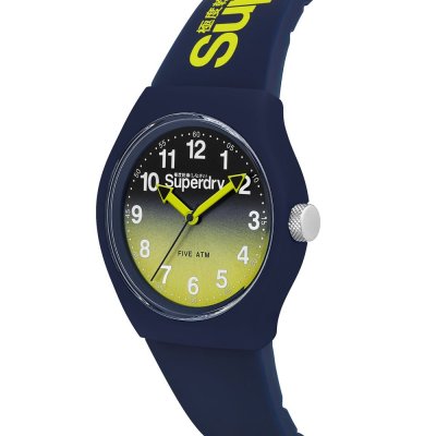 Superdry Urban Laser Blue Green Strap Watch