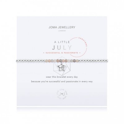 A LITTLE BIRTHSTONE JULY SUNSTONE BRACELET