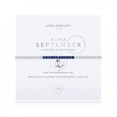 A LITTLE BIRTHSTONE SEPTEMBER LAPIS BRACELET