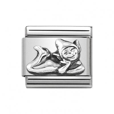 Nomination Silver Oxidised Elf  Charm