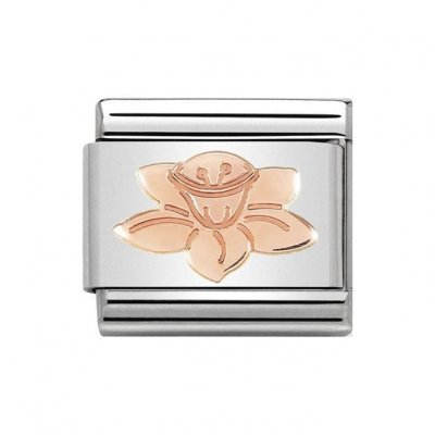 Nomination 9ct Classic Rose Gold Daffodil Charm