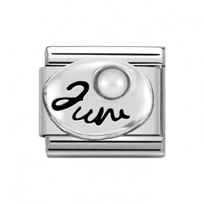 Nomination Silver Classic Silver June Pearl Charm