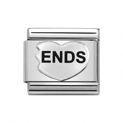 Nomination Silver Classic Silver Ends (Best Friends) Heart Charm