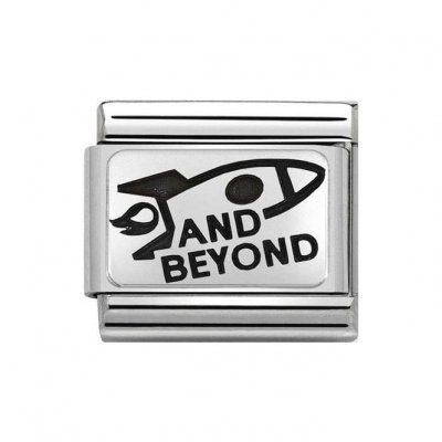 Nomination Stainless Steel & Silver Shine Classic Silver And Beyond Rocketship Charm