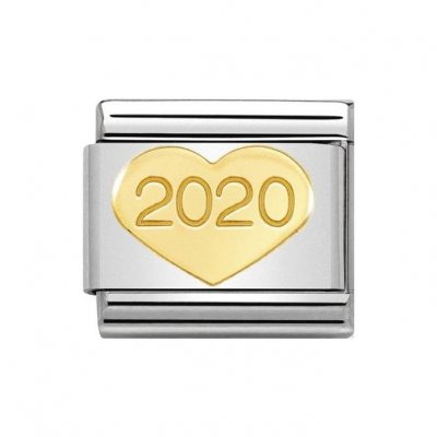 Nomination 18ct Gold 2020 Heart Charm.