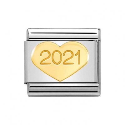 Nomination 18ct Gold 2021 Heart Charm.