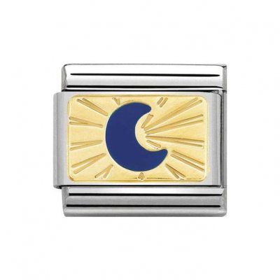 Nomination Smile Blue Moon Enamel Charm