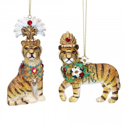 Tiger Christmas Bauble (SINGLE - NOT PAIR)
