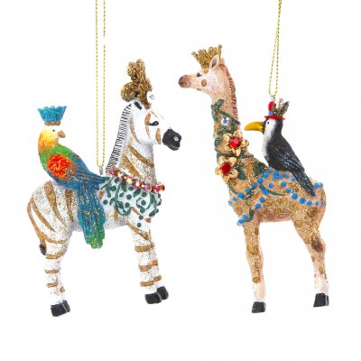 Zebra or Giraffe Christmas Decoration