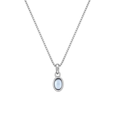 Hot Diamonds Silver Diamond set Blue Topaz Pendant - December