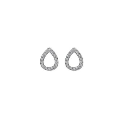 Hot Diamonds Silver Teardrop Stud Micro Bliss Earrings