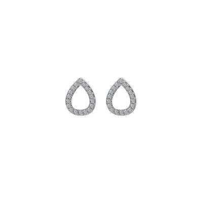 Hot Diamonds Silver Teardrop Stud Micro Bliss Earrings