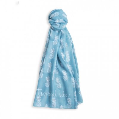 Katie Loxton Turquoise Tropical Vibes Scarf