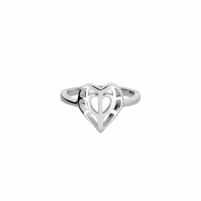 Azendi Silver Heart of Yorkshire Ring