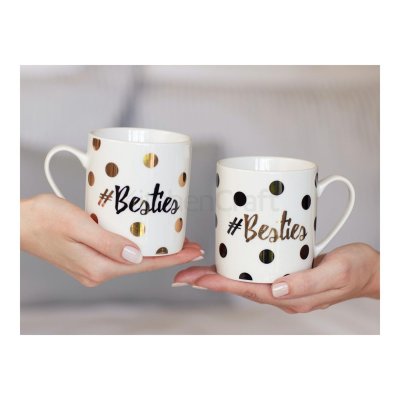 Creative Tops Ava & I Set Of 2 Can Mugs Besties