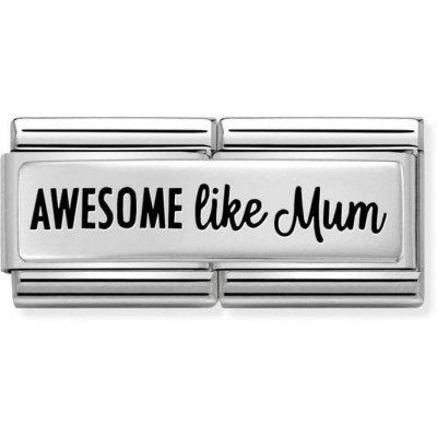 Nomination Silver Awesome like Mum Charm