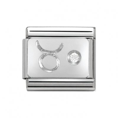 Nomination Silver Shine Zodiac Taurus Charm.