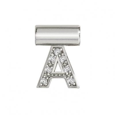 SeiMia Silver & CZ Letter A Pendant