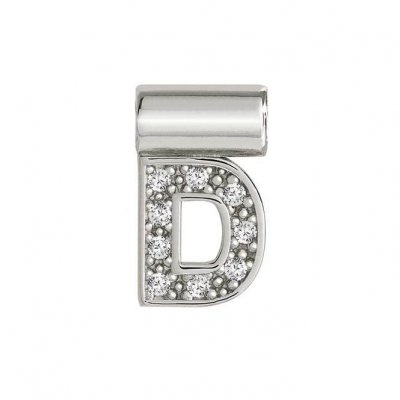 Nomination SeiMia Silver & CZ Letter D Pendant