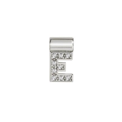 Nomination SeiMia Silver & CZ Letter E Pendant