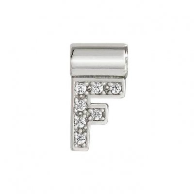 SeiMia Silver & CZ Letter F Pendant