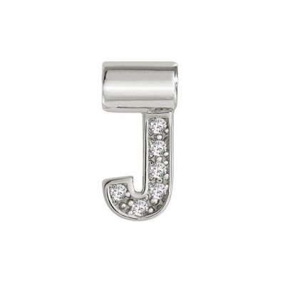 Nomination SeiMia Silver & CZ Letter J Pendant