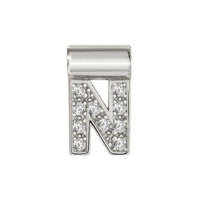 Nomination SeiMia Silver & CZ Letter N Pendant